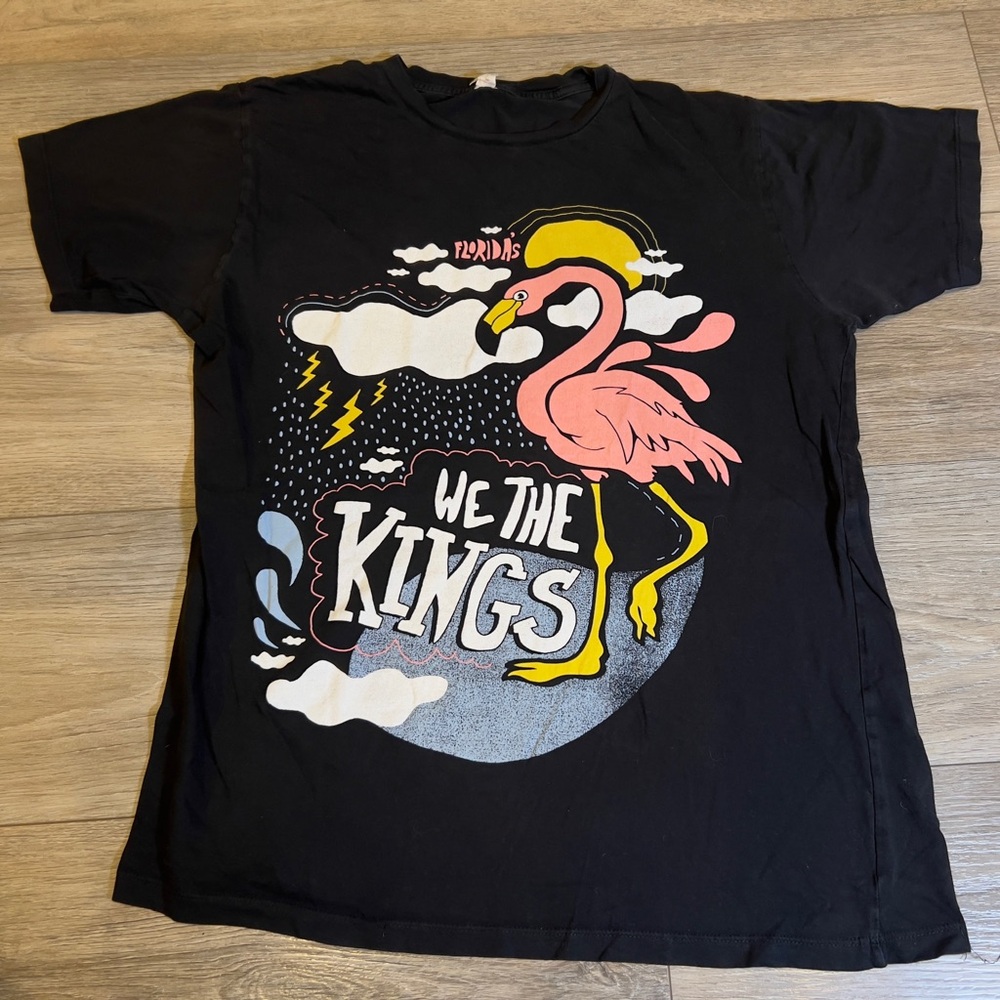 We The Kings Florida’s Flamingo Tee Shirt Size Medium